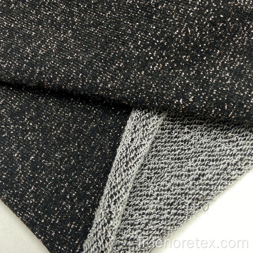 Tissu Terry Terry français en tricot de coton de polyester